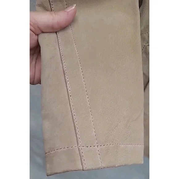 Vintage Urban Vibe Suede Leather‎ Jacket Y2K 90s Boho Hippie Fairy Sz Med - Picture 4 of 14